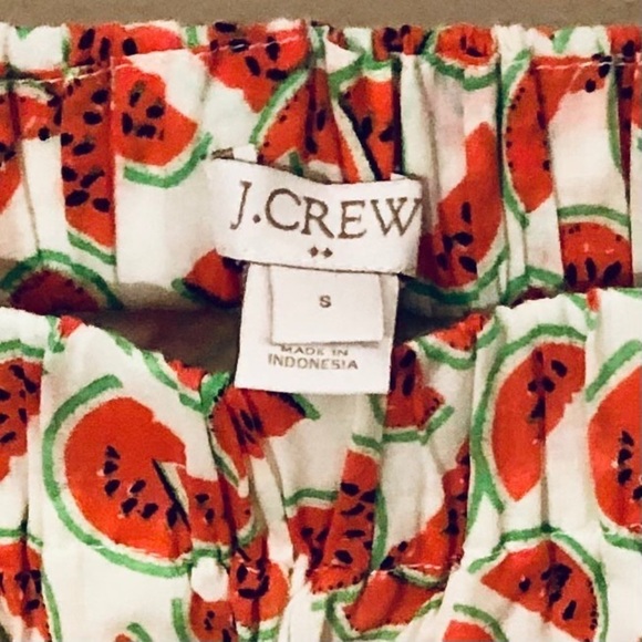 J. Crew Ladies Cotton Pull On Watermelon Mini Skirt Size Small - Picture 4 of 8